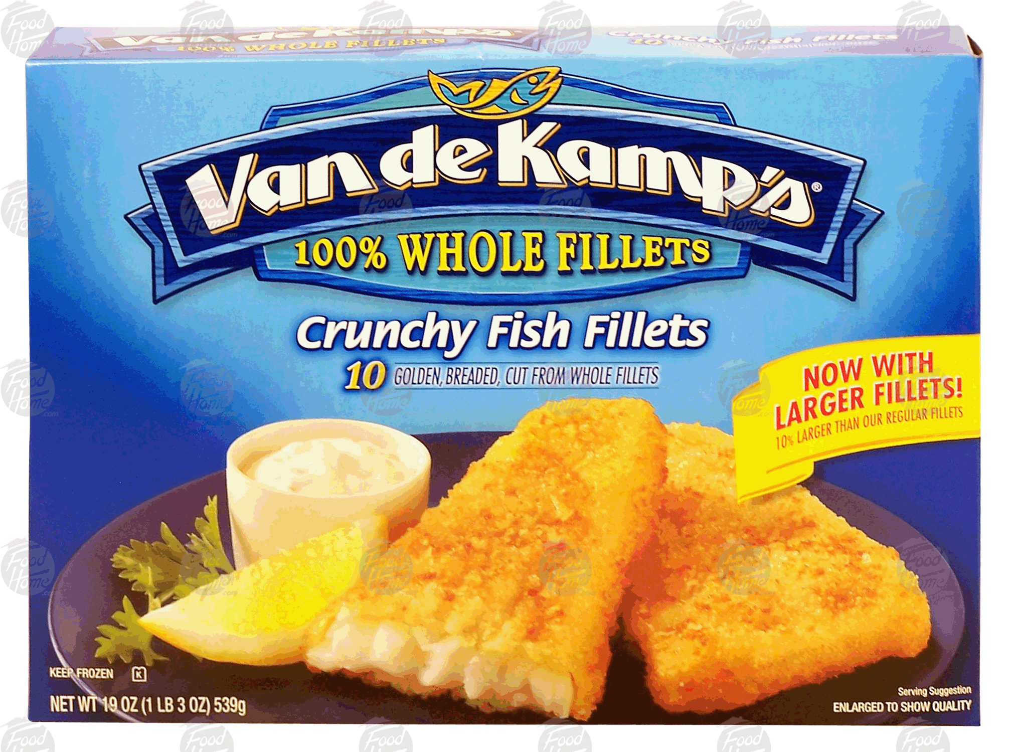 Van De Kamp's  whole crunchy fish fillets, 10 ct Full-Size Picture